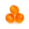 BIG DADDY GLASS BEADS FACETED 20pk ORANGE