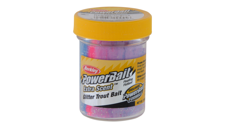 BERKLEY POWERBAIT GLITTER TROUT BAIT RED-WHITE-BLUE CAPTAIN AMERICA