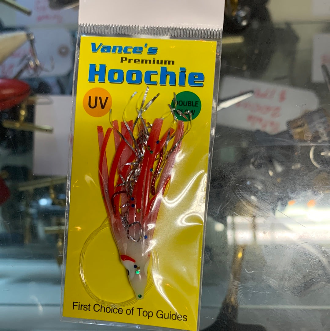 Vance’s hoochie, glow glitter red