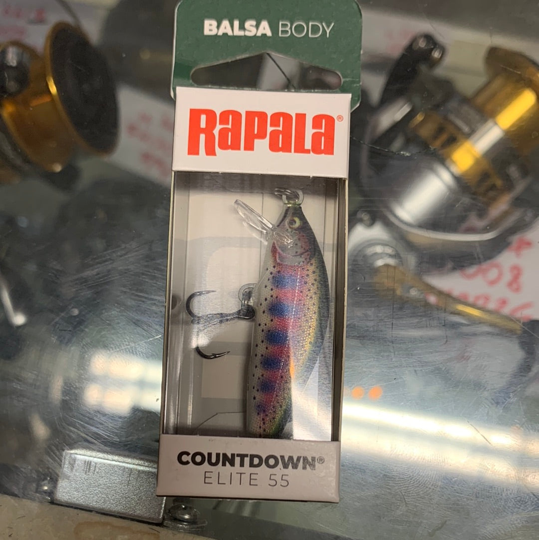 Rapala elite 55, rainbow trout