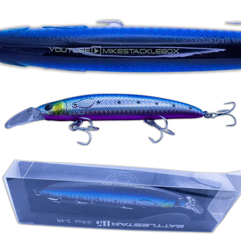 BATTLESTAR 115 3/4OZ 3-4' depth  115 YELLOW HEAD BLUE SARDINE