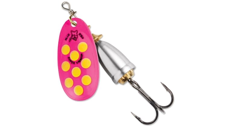 BLUE FOX CLASSIC VIBRAX SPINNER Size 6Hot Pink / Fluorescent Yellow / Silver UV