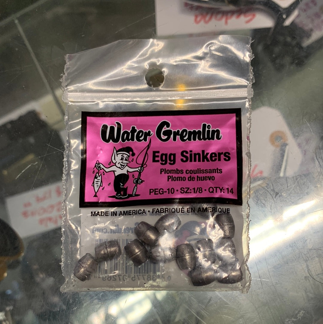 Water gremlin egg sinkers