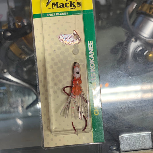 Mack’s CHA CHA Kokanee squid OR/BLK