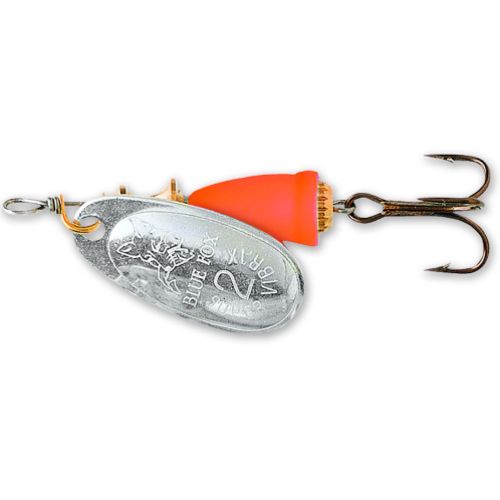 BLUE FOX CLASSIC VIBRAX SPINNER Size 6 SILVER FLORESCENT ORANGE