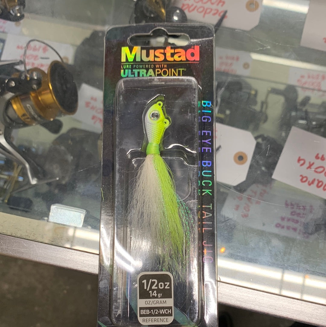 Mustad big eye buck tail jig 1/2oz