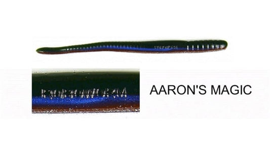 ROBOWORM FAT STRAIGHT TAIL WORM 6" AARONS MAGIC qty 8  SF-8296-8