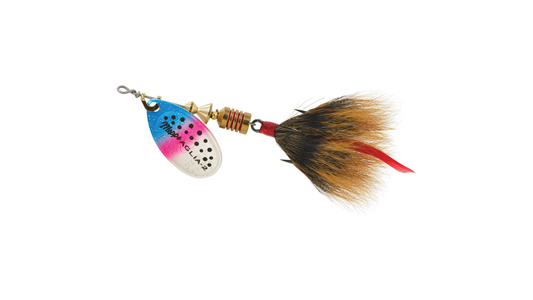 MEPPS AGLIA DRESSED SPINNERS 1/6 oz. RAINBOW TROUT BROWN