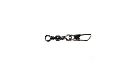 EAGLE CLAW BARREL SWIVELS W/SAFETY SNAP size 10 qty 12 (Copy)