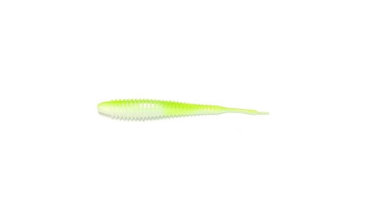 HOG FARMER SPUNK SHAD CHARTREUSE PEARL  3.5" 10PCS