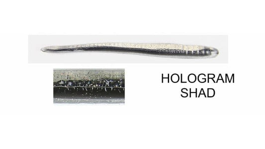 ROBOWORM FAT STRAIGHT TAIL WORM 4.5" HOLOGRAM SHAD qty 8  SK-M13H-8