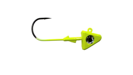 Pitbull Tackle UV Shad Jig Head Chartreuse 4oz qty 1 hook