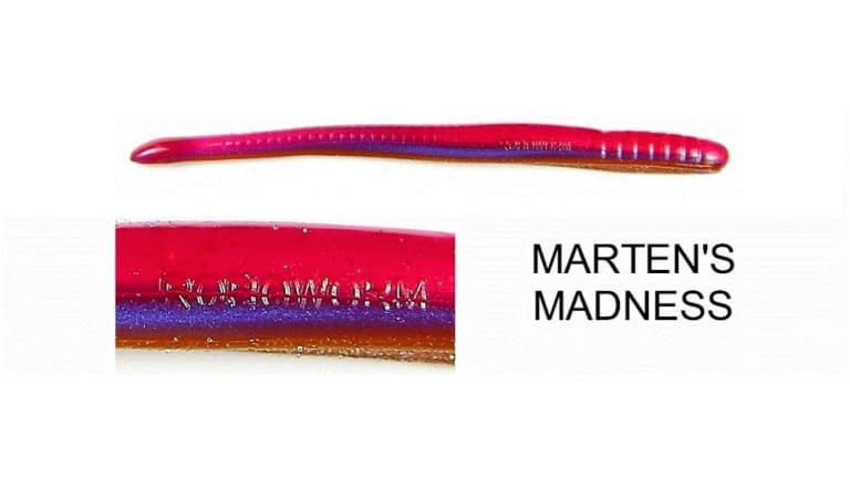 ROBOWORM FAT STRAIGHT TAIL WORM 6" Martens Madness qty 8  SF-H2T6-8