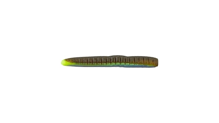 ROBOWORM NED WORM GREEN PUMPKIN PERCH  WORM N3-FK3B-8 QTY 8