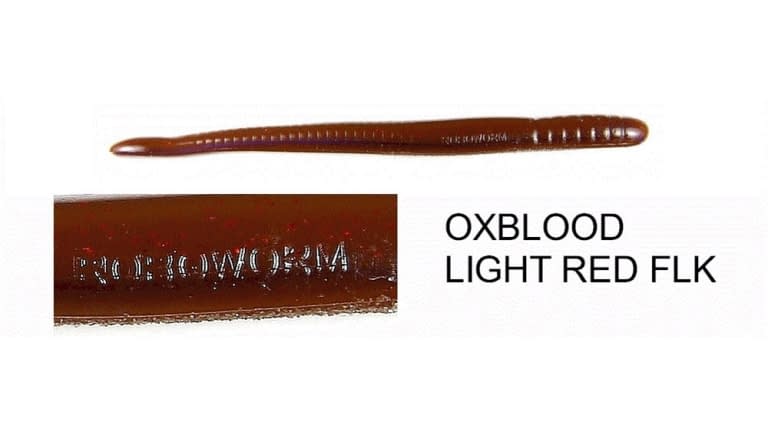 ROBOWORM FAT STRAIGHT TAIL WORM 4.5" OXBLOOD LIGHT RED FLK  qty 8  SK-A2AR-8