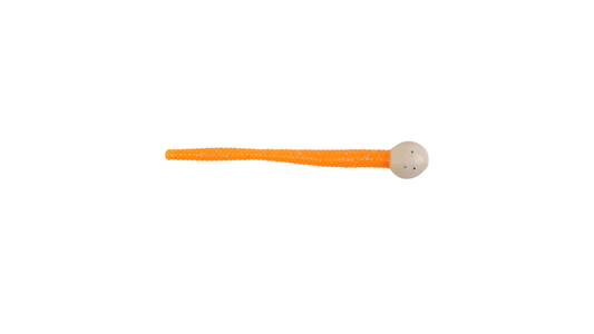 Powerbait mice tails, PEARL WHITE FLOURESCENT ORANGE   13ct