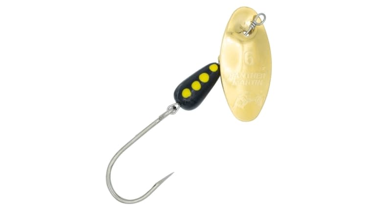 PANTHER MARTIN BARBLESS SINGLE HOOK SPINNER GOLD Holograph 6 PMRBL G