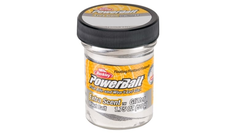 BERKLEY POWERBAIT GLITTER TROUT BAIT SILVER VEIN