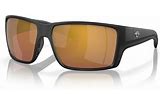 COSTA SUNGLASSES REEFTON PRO MATTE BLACK W/GOLD MIRROR 580 G POLORAIZED