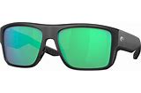 COSTA SUNGLASSES TAXMAN MATTE BLACK W/GREEN MIRROR 580G