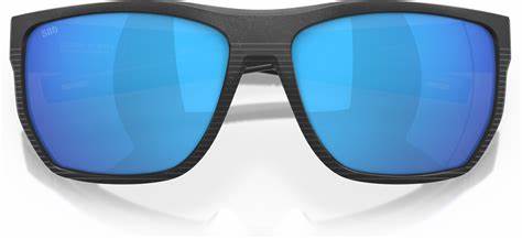 COSTA SUNGLASSES SANTIAGO 04G NET BLACK W/BLUE MIRROR  580 G POLARIZED