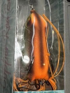 RIPPLE FROG 2" 1/4 OZ POND FROG SPECTACULAR!  CANTALOPUE COLOR