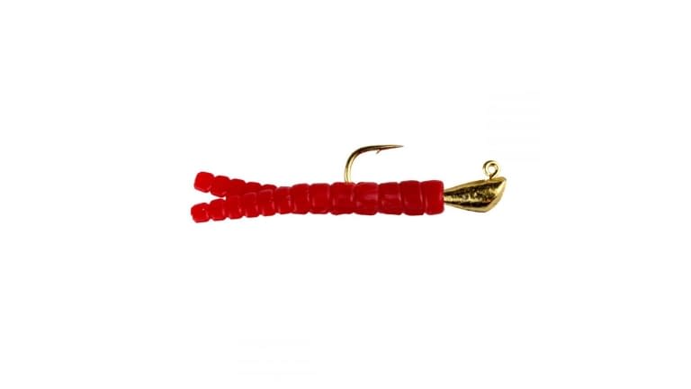 LELAND'S TROUT MAGNET PACK RED 7 TAILS, TWO JIG HEADS