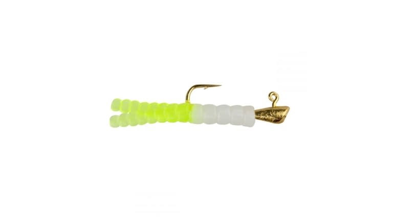 LELAND'S TROUT MAGNET PACK WHITE/CHART  7 TAILS, TWO JIG HEADS