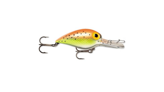 STORM ORIGINAL WIGGLE WART Metallic Orange/ Chartreuse SpecksLip   V158