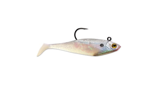 STORM WILDEYE SWIM SHAD 2" Pearl color. Qty 3